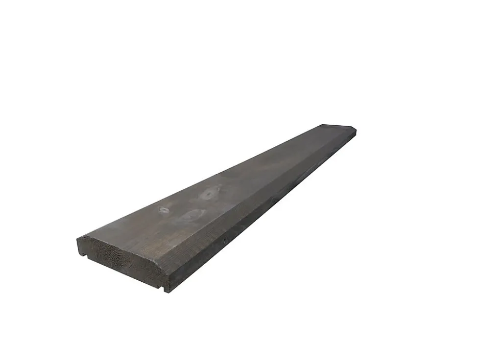 Altanrekke royalimpregnert furu grå flat 34x145 mm