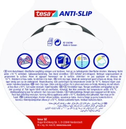 Antiskli tape sort 5 m x 25 mm
