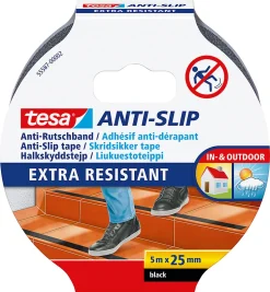 Antiskli tape sort 5 m x 25 mm