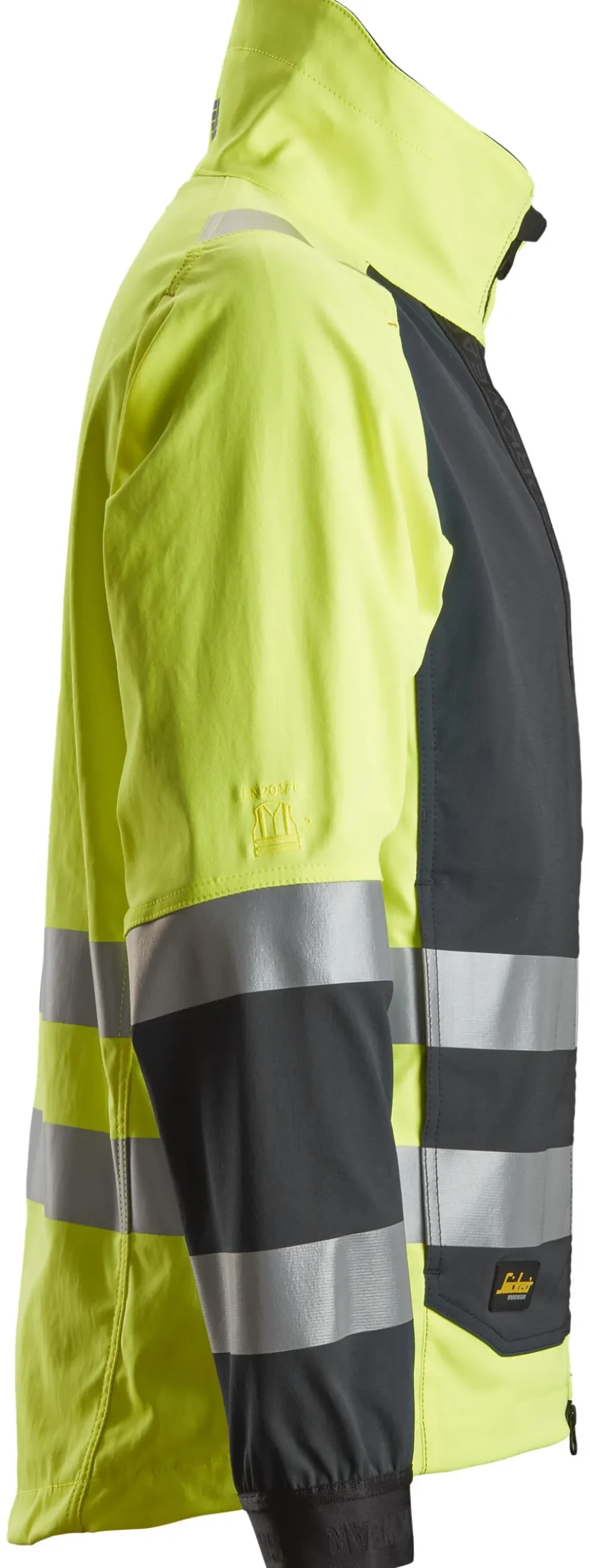 Arbeidsjakke high-vis gul/sort str S