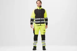 Arbeidsjakke high-vis gul/sort str S