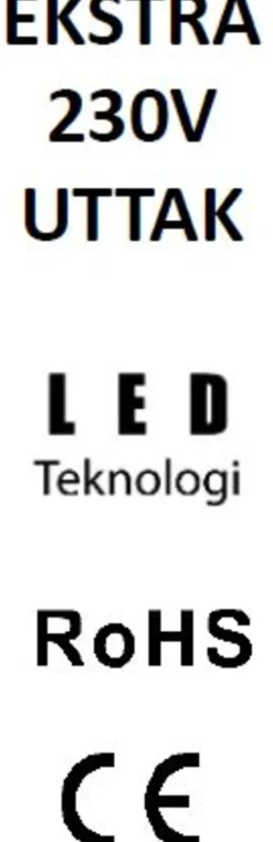 Arbeidslampe led 5000lm lux serie ip54 typhoon