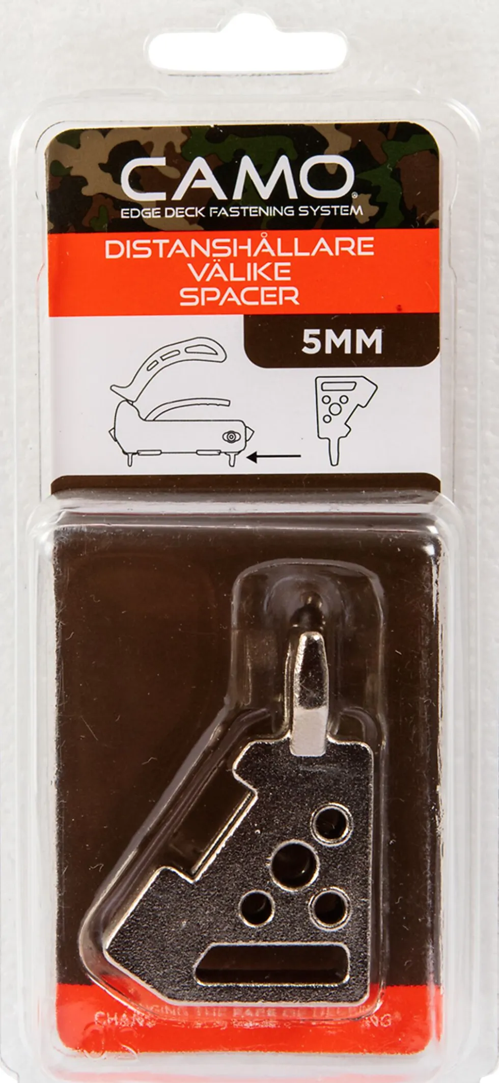 Avstandskloss for Camo skrumal 5 mm