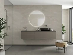Baderomsplate beige Stone flis 60x80 cm 10x620x2400 mm