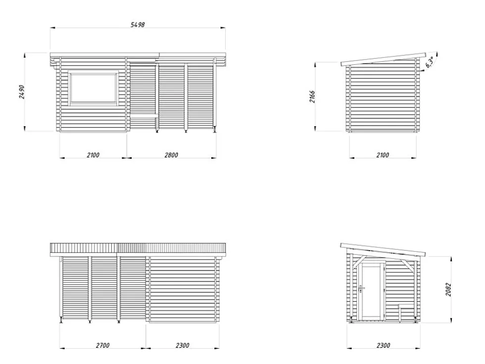 Badstue Sanna 4,1+5,9 m2