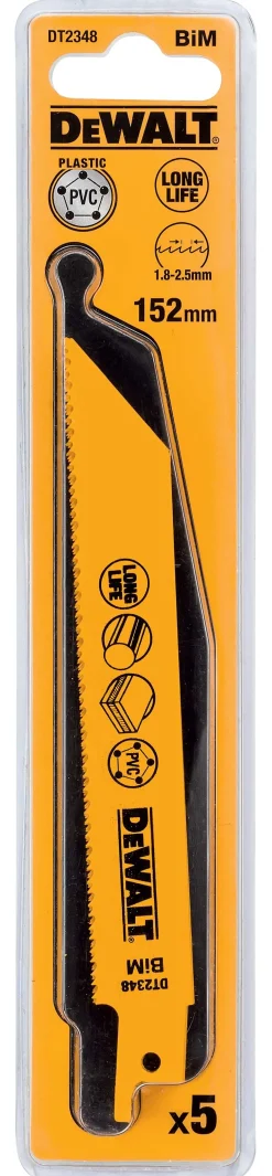 Bajonettsagblad 152 mm dt2348 5-pk