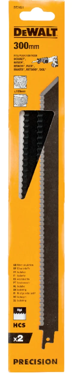 Bajonettsagblad 300mmx2 DT2451