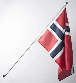 Balkongstang komplett sett m/ flagg og feste