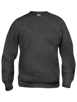 Basic genser rund hals 021030 Antrasitt 3XL