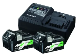 Batteripakke med 2 stk batterier og lader