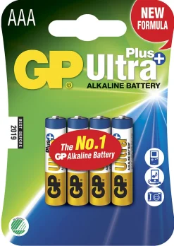 Batteri Ultra Plus Alkaline GP 24AUP AAA/LR03 4 stk