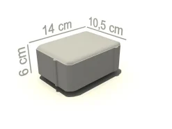 Belegningsstein kongsgård 1/2 gråmix 10,5x14x6 cm