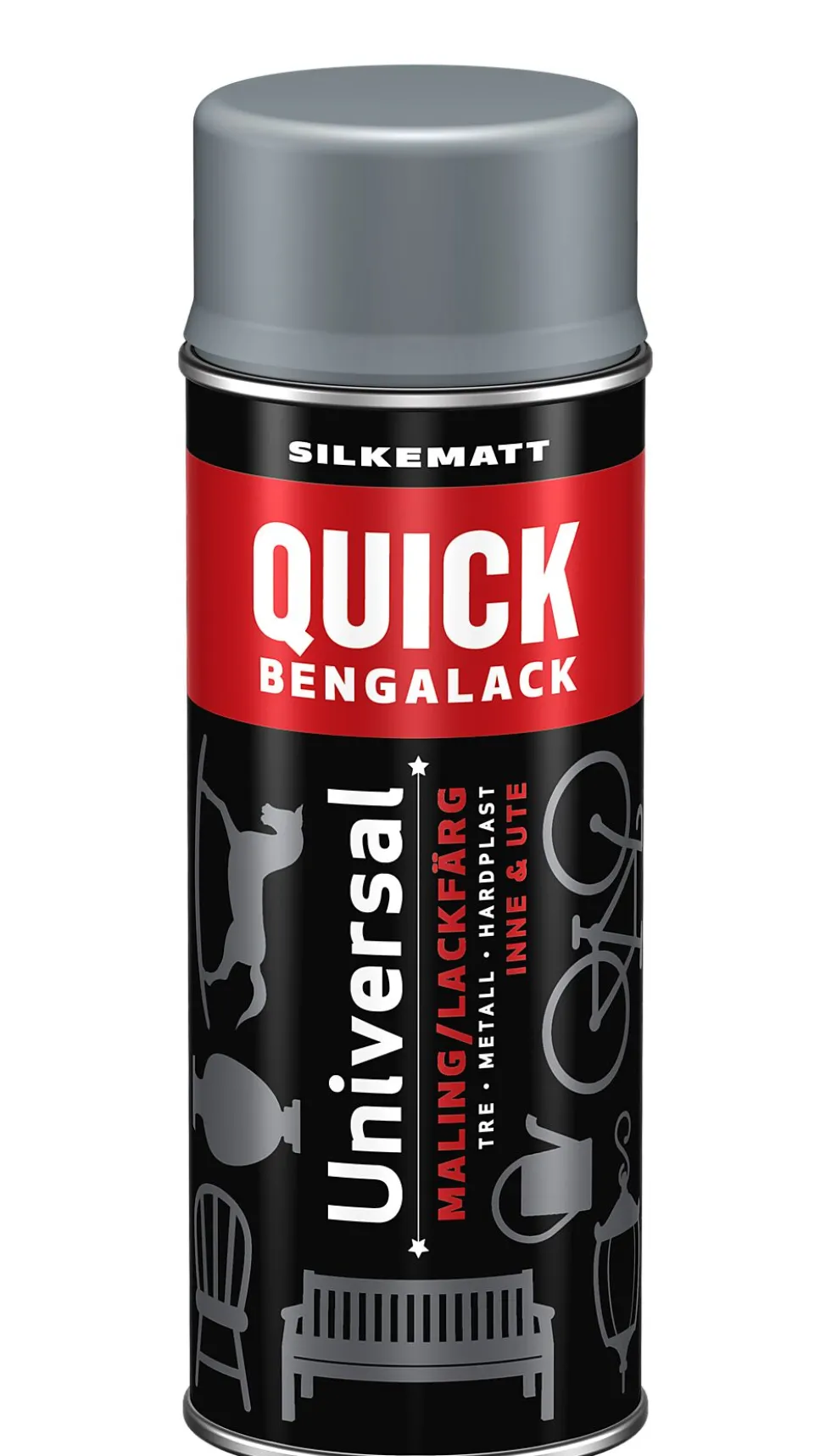 Bengalack spray dyptvann silkematt