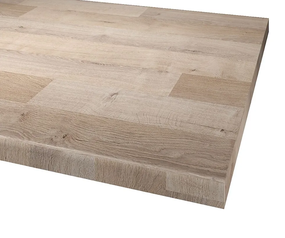Benkeplate laminat postform lava black