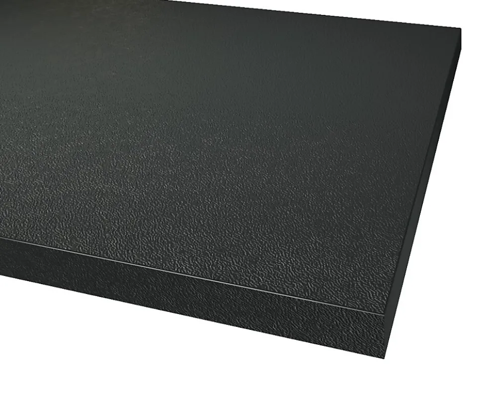 Benkeplate laminat postform lava black