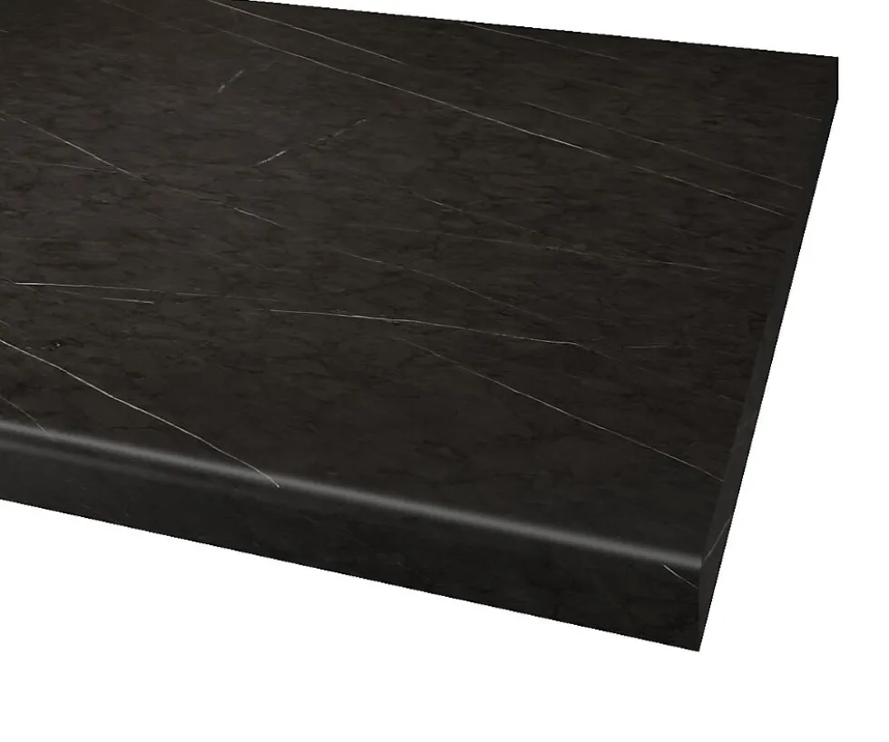Benkeplate laminat postform lava black