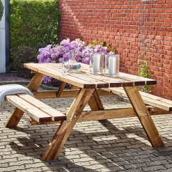 Benkesett 177x155 cm impregnert
