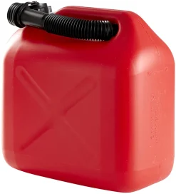 Bensinkanne 10 liter rød plast