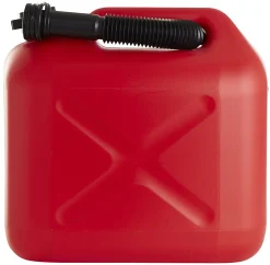 Bensinkanne 10 liter rød plast