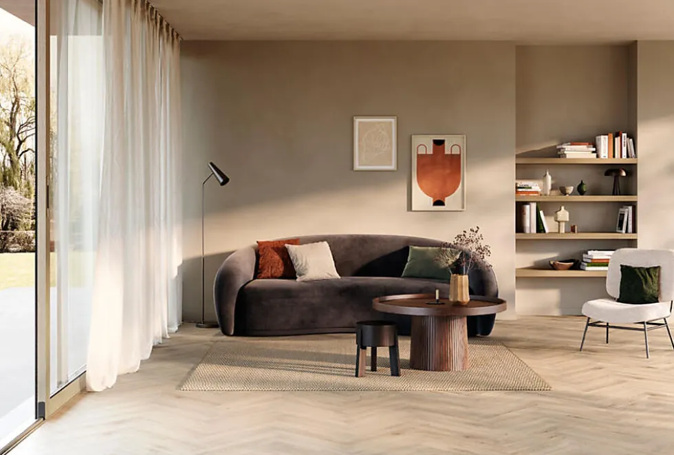 BerryAlloc Chateau+ B Bloom Sand Natural fiskeben laminatgulv