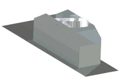 Beslag wakaflex 10-19 grader neder sort - under ulakkert