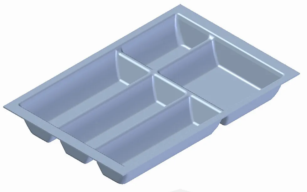 Bestikkinnlegg 40cm tandembox