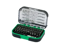 Bits-/borsett 1/4" assortert a57 hikoki med 8 metallbor