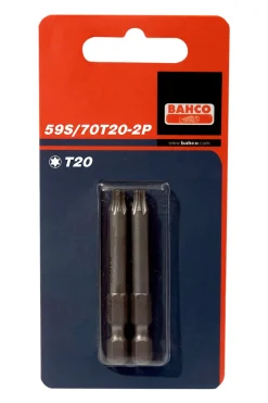 Bits 1/4" t40 std 70mm 2pk