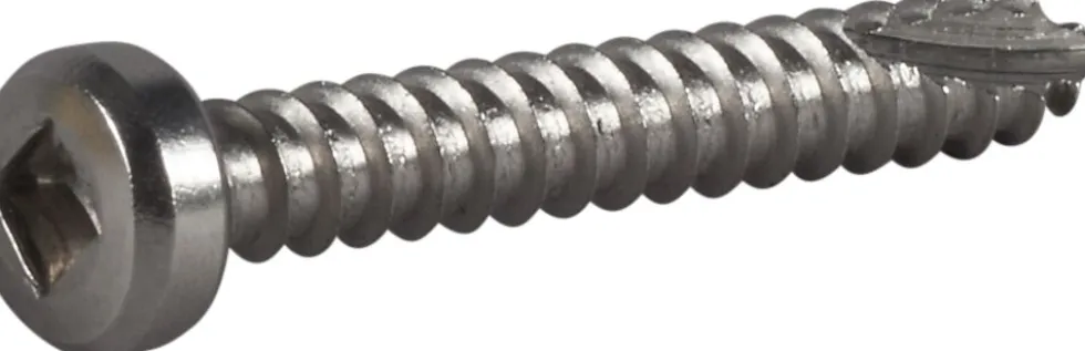 Blikkskrue rustfri 3,5 x 25 mm 200 stk