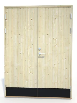 Boddør dobbel 18° 150x200 uten vindu Palmako