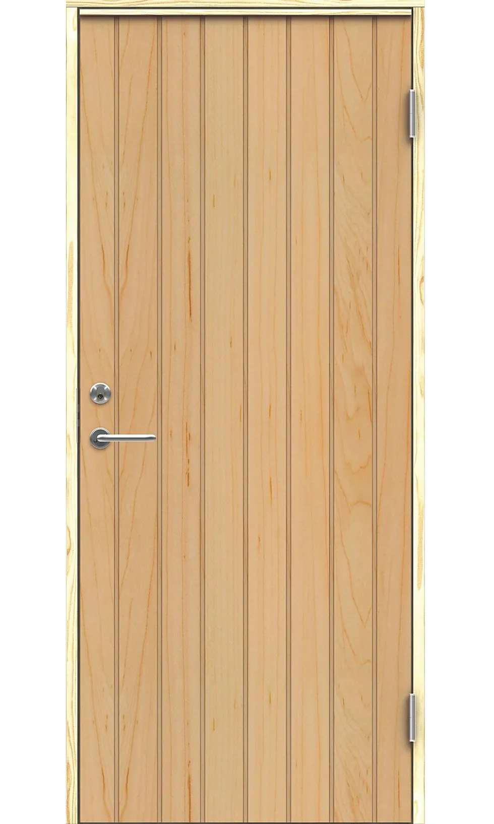 Boddør 458 80x200 cm høyrehengslet ubehandlet