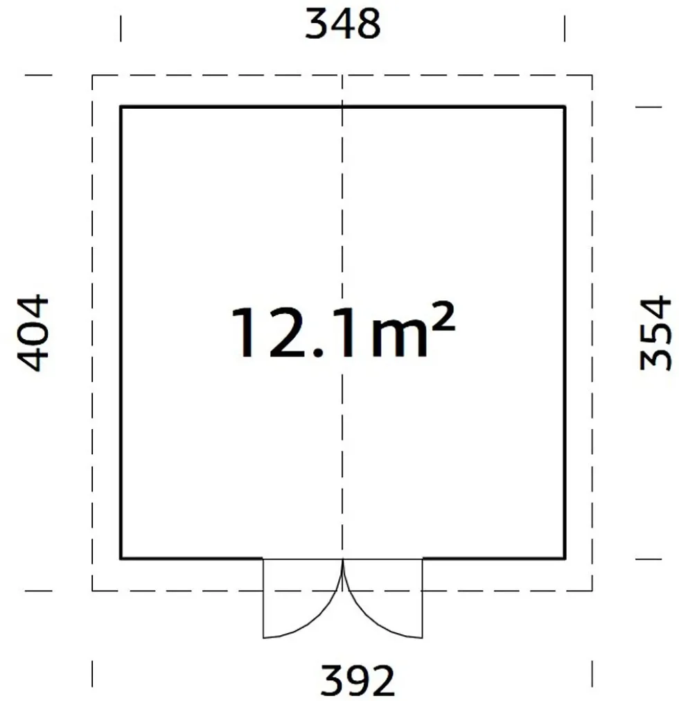 Bod utendørs Lucas 12,1 m²