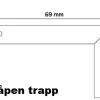 Boen Trappenese Profil B Eik Oljet Børstet 14x69x56x2200 mm