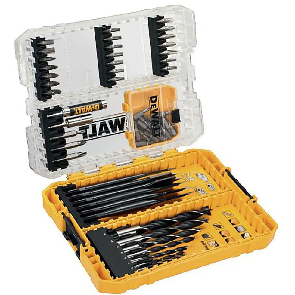 Bor-bitssett 57st m/flatbor dt70758 dewalt