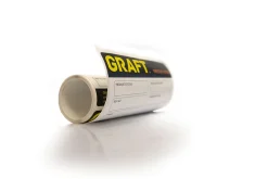 Brannetiketter graft rull a 30 stk