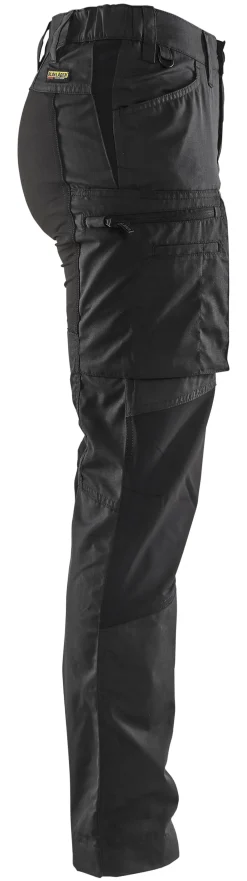 Bukse dame stretch 715918459900c32 svart med stretchpaneler
