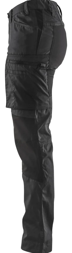 Bukse dame stretch 715918459900c32 svart med stretchpaneler