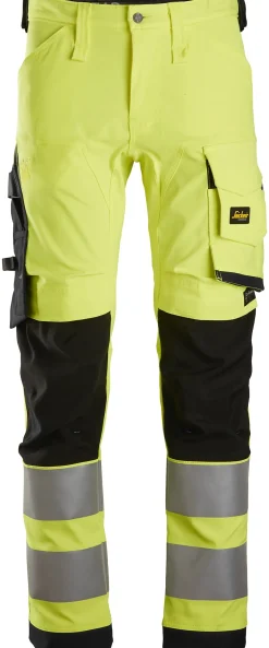 Bukse 6343 gul kl2 52 snickers workwear