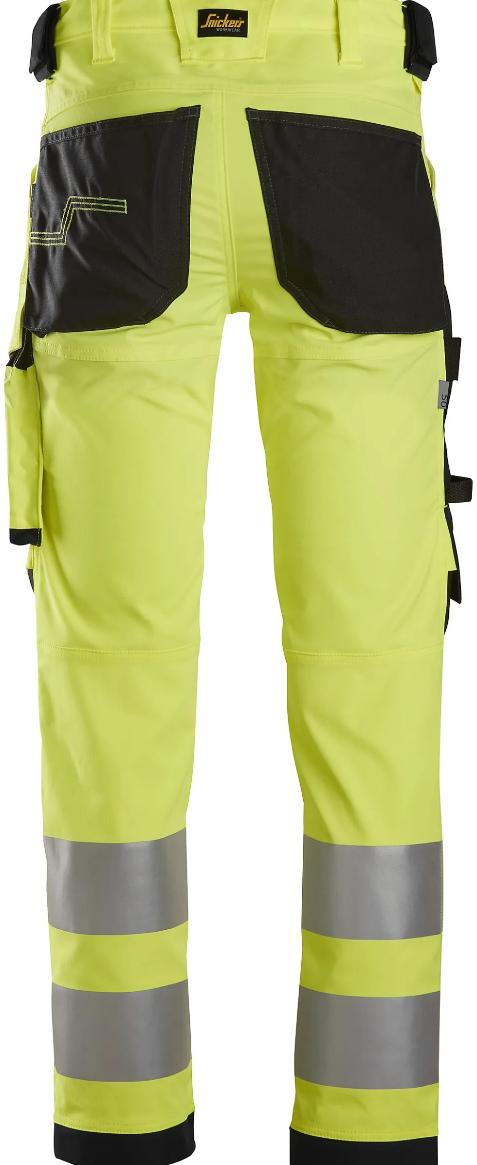 Bukse 6343 gul kl2 52 snickers workwear