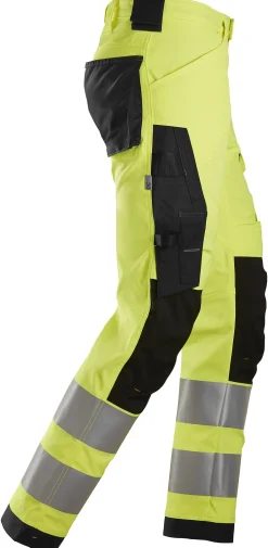 Bukse 6343 gul kl2 52 snickers workwear