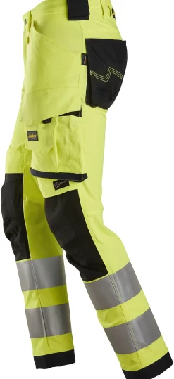 Bukse 6343 gul kl2 52 snickers workwear