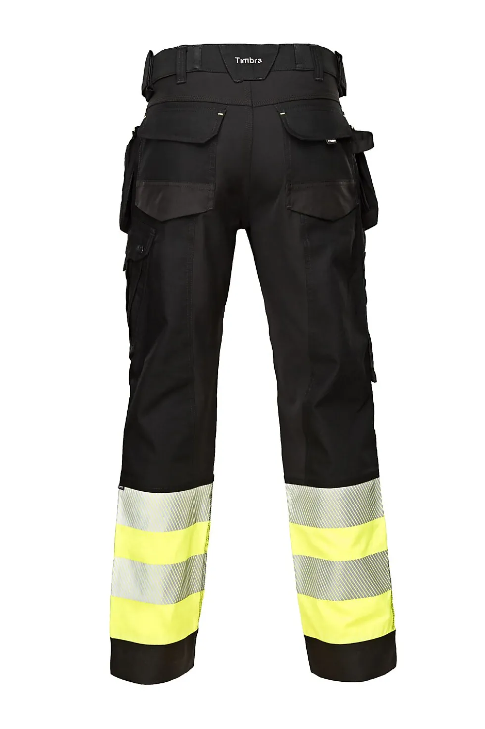 Bukse HI-VIZ Kl.1 Str 48 sort/gul