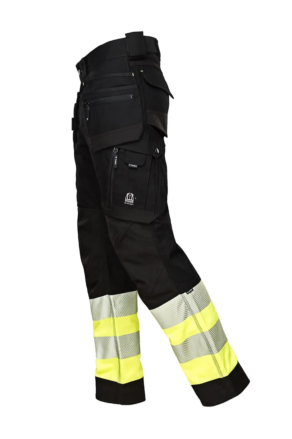 Bukse HI-VIZ Kl.1 Str 48 sort/gul