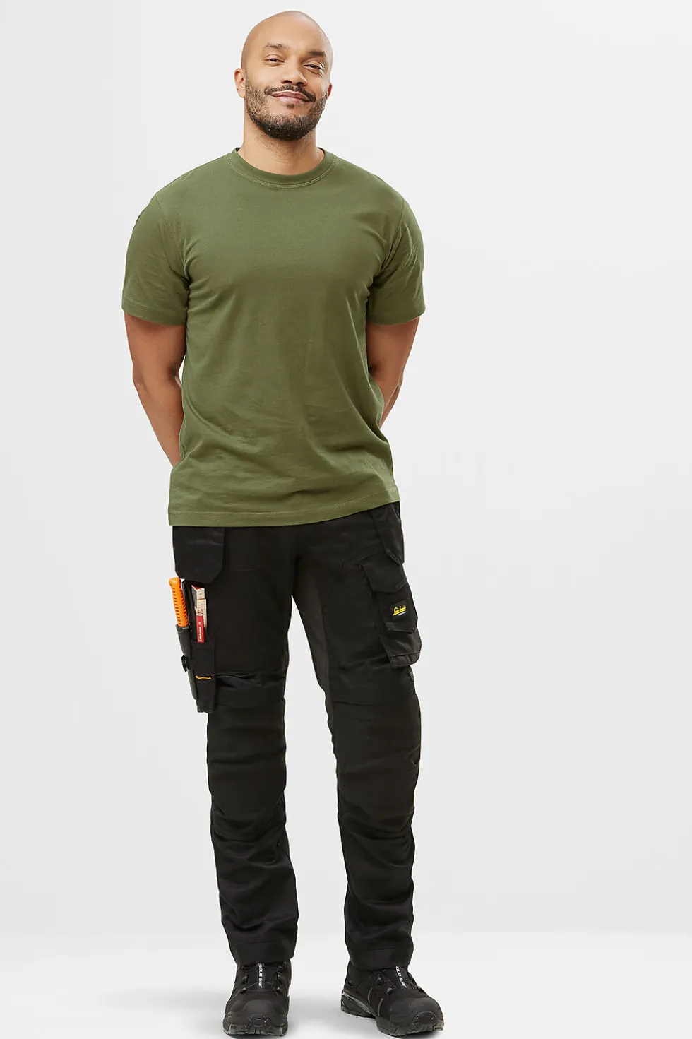 Bukse 6241 hp sort 208 stretch snickers workwear
