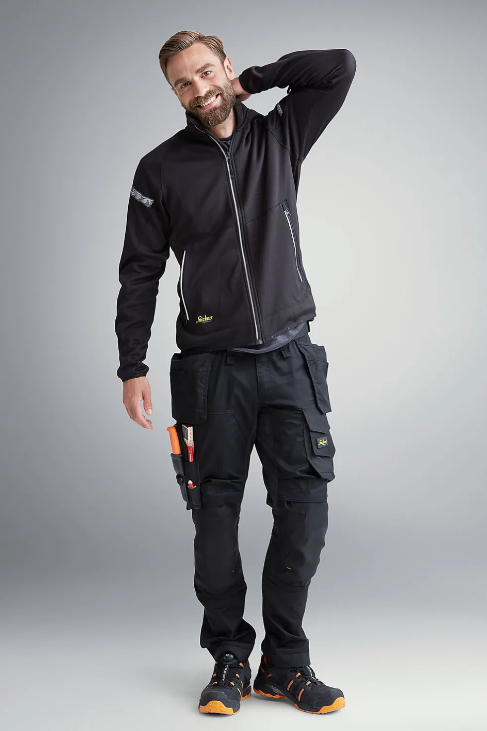 Bukse 6241 hp sort 208 stretch snickers workwear