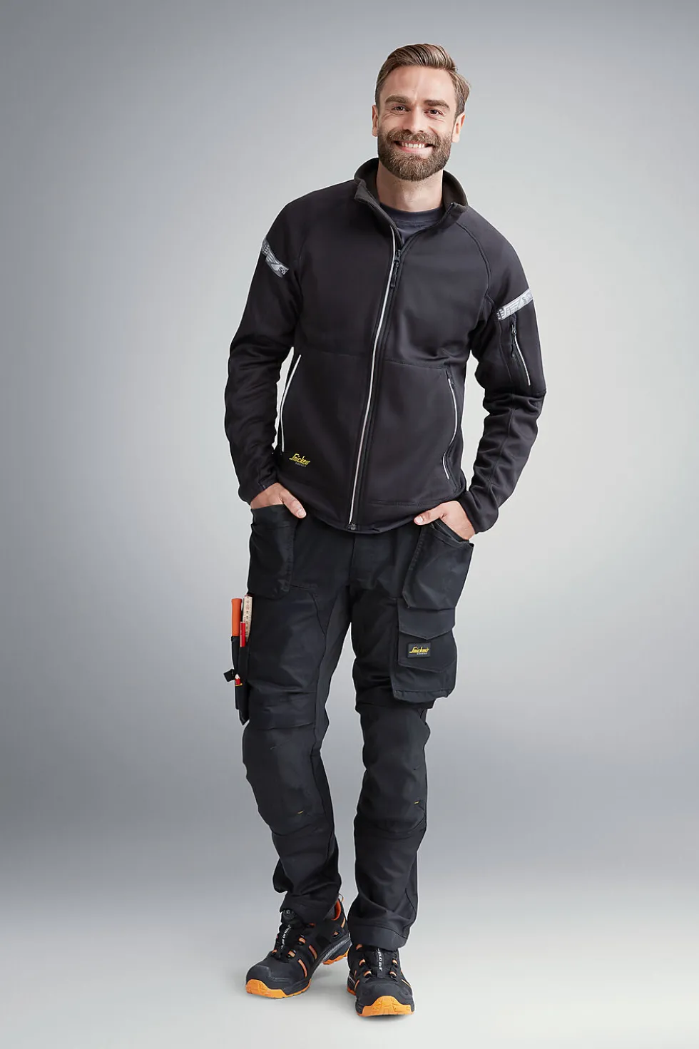 Bukse 6241 hp sort 208 stretch snickers workwear