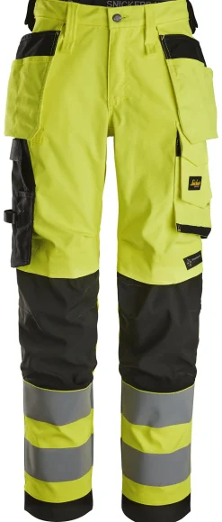 Bukse 6743 kl 2 dame highvis gul str 18