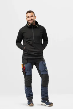 Bukse softshell blå/sort str 162