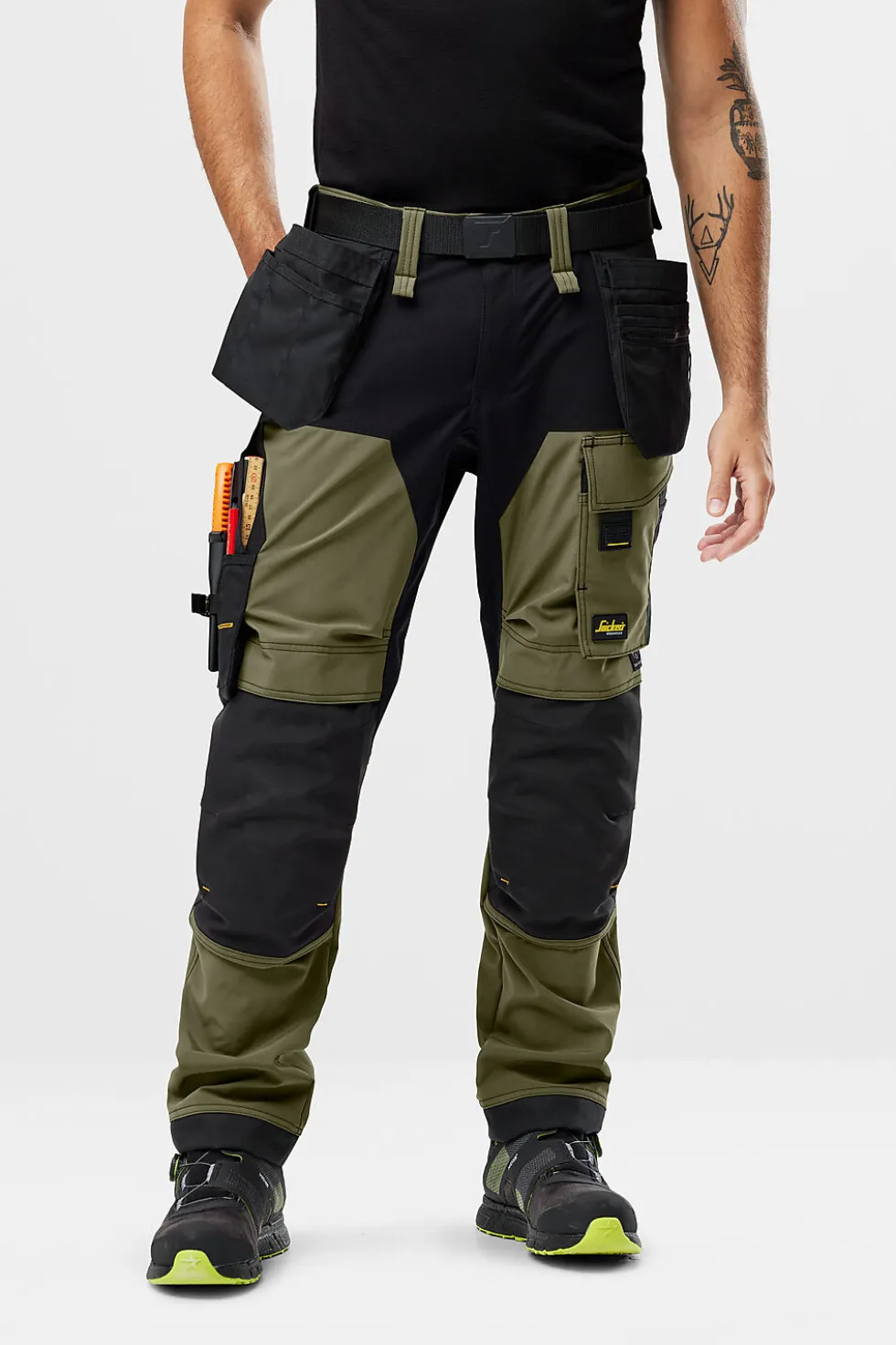 Bukse softshell grønn str 124
