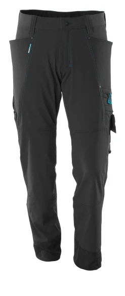 Bukse 17279 svart 76c46 stretch, lav vekt